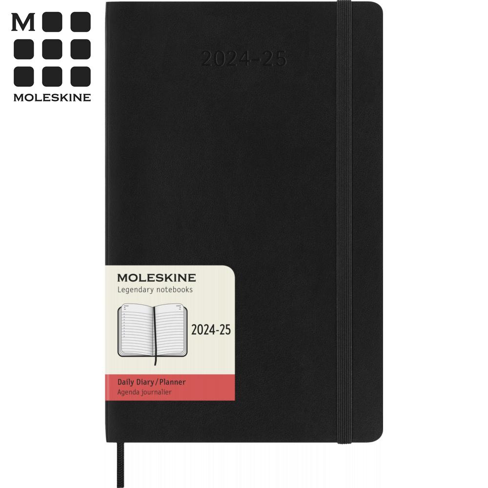 【代購】MOLESKINE 2024-2025經典日記手帳18M 軟皮-L型黑