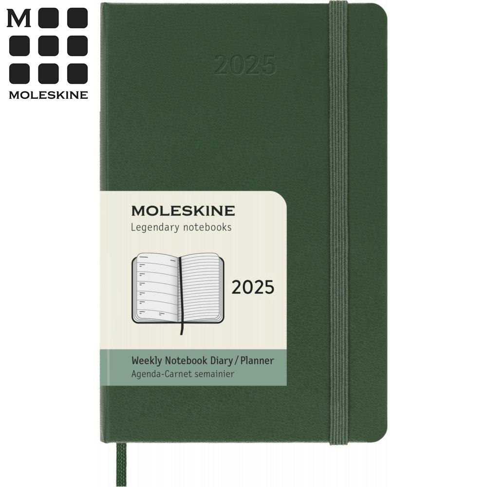 【代購】MOLESKINE 2025經典週記手帳12M 硬殼-口袋型綠