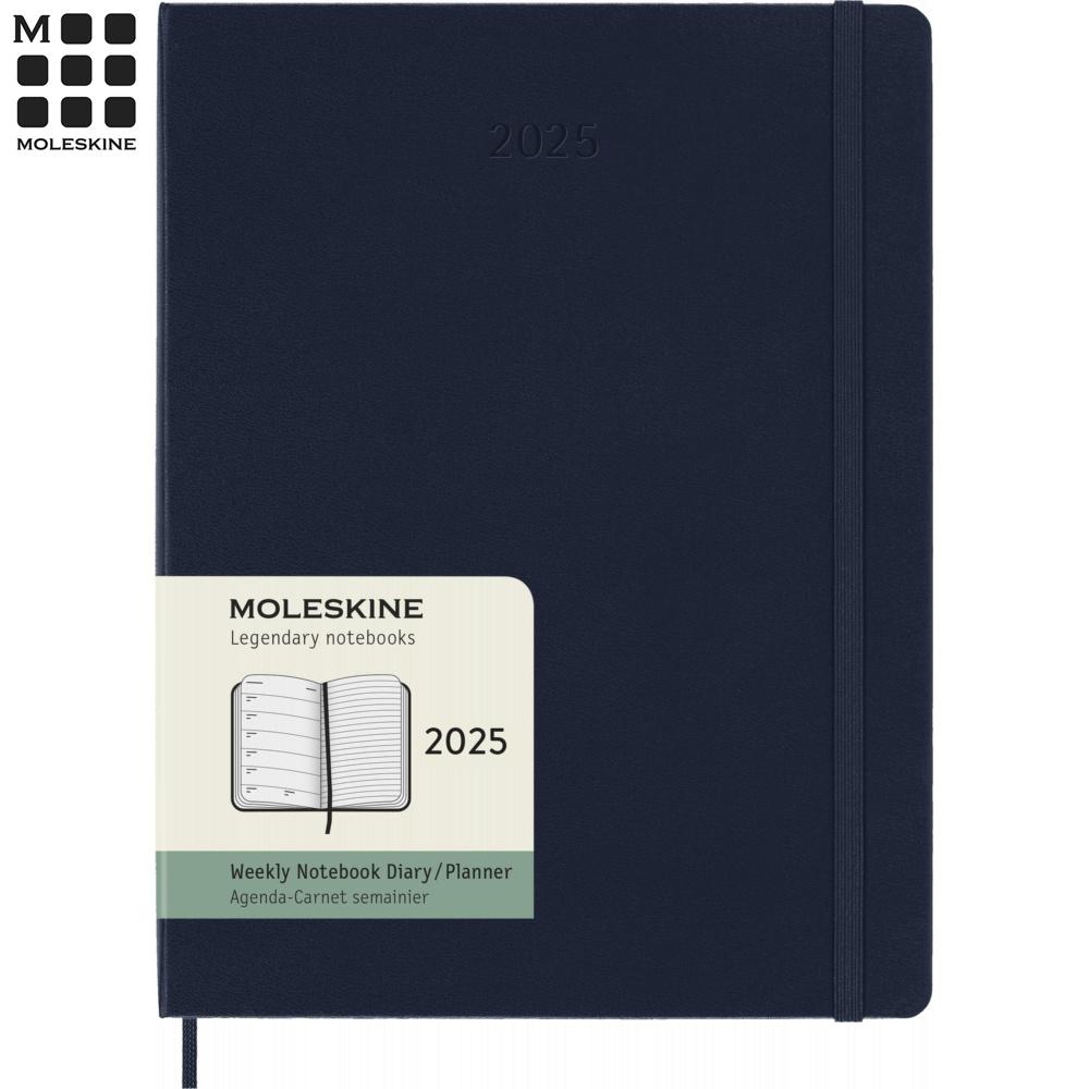 【代購】MOLESKINE 2025經典週記手帳12M 硬殼-XL型寶藍