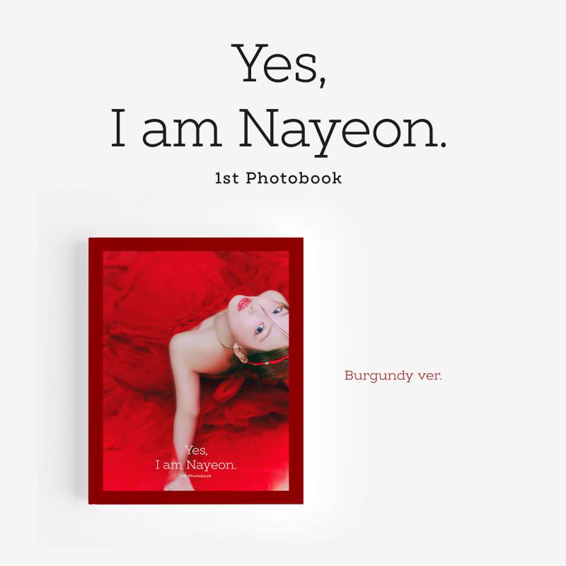 【代購】娜璉 NAYEON (TWICE) YES,I AM NAYEON 寫真書 BURGUNDY紅版 JYP通路 (韓國進口版)